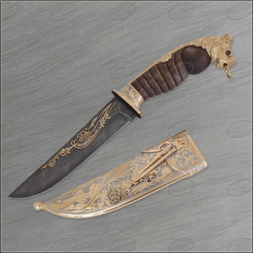 Нож украшенный «Индийские дуэлянты» Н5